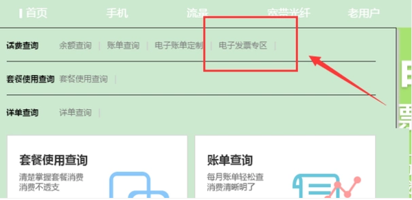 电信营业厅网上营业厅怎么打发票
