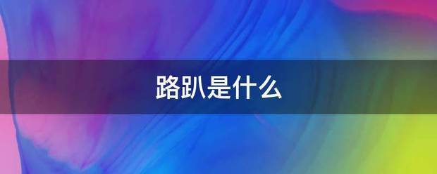路趴是什么