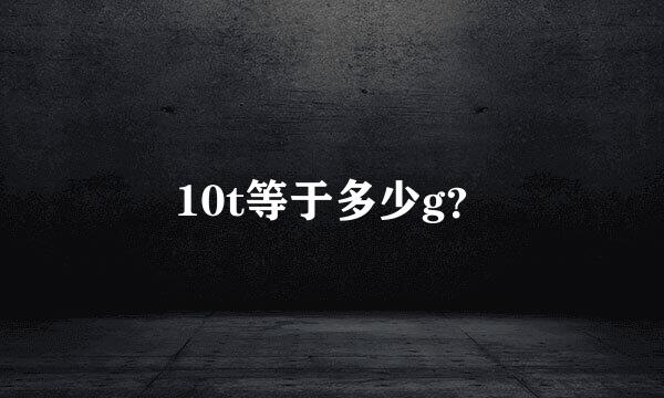 10t等于多少g？