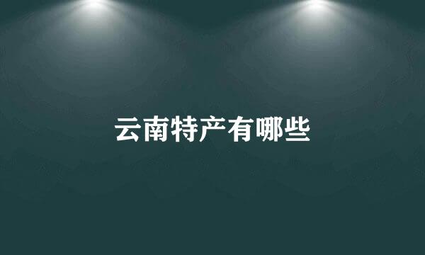 云南特产有哪些