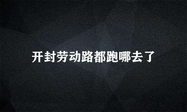 开封劳动路都跑哪去了