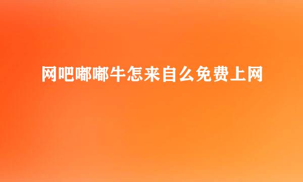 网吧嘟嘟牛怎来自么免费上网
