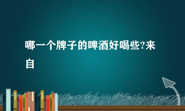 哪一个牌子的啤酒好喝些?来自