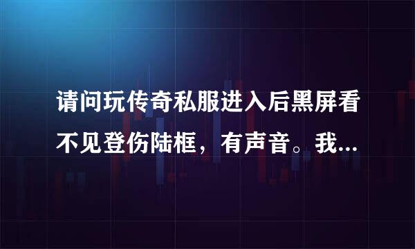 请问玩传奇私服进入后黑屏看不见登伤陆框，有声音。我用的是万能登陆器玩的可以看见IP地址的私服，请教！