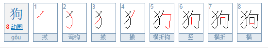 小狗的拼音是什么?