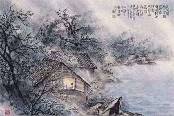 “风卷江湖雨闇村，四山声作海涛翻，溪柴火软蛮毡暖， 我与狸奴不出门。”是什么意思？