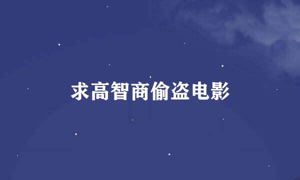 求高智商偷盗电影