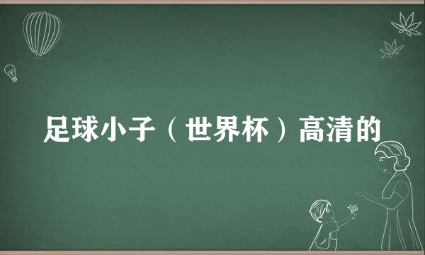 足球小子（世界杯）高清的