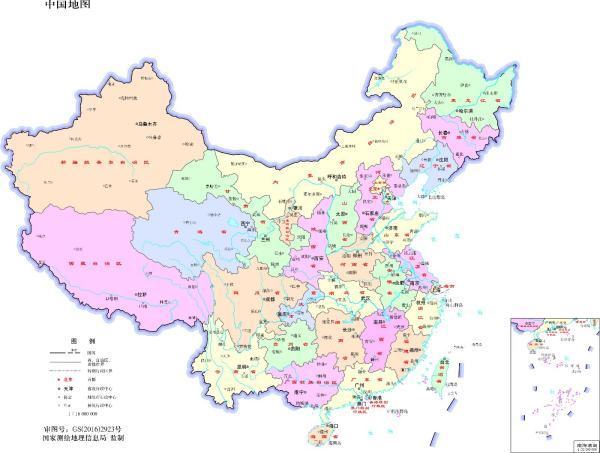 求中国地图包含省来自份和主要城市