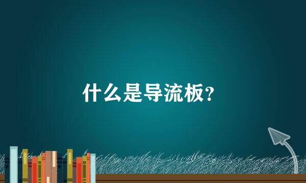 什么是导流板？