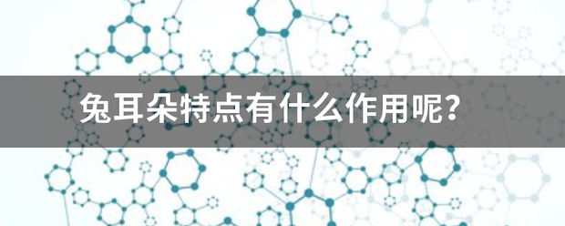 兔耳朵特点有来自什么作用呢？