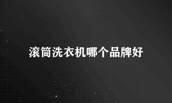 滚筒洗衣机哪个品牌好