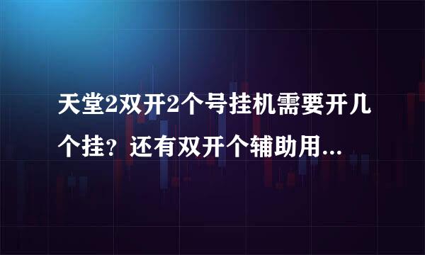 天堂2双开2个号挂机需要开几个挂？还有双开个辅助用什么职业号！我花脸内著西斯于风象放CK