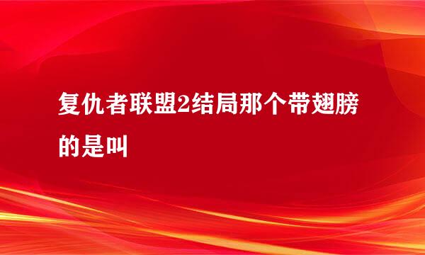 复仇者联盟2结局那个带翅膀的是叫