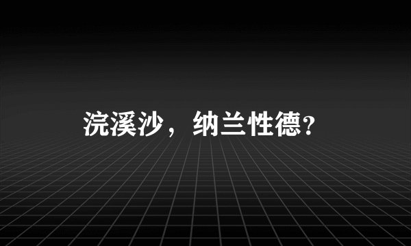 浣溪沙，纳兰性德？