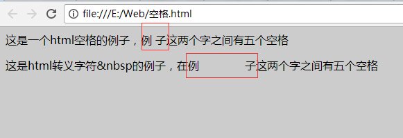 HTML中&nbsp 和空格的区别