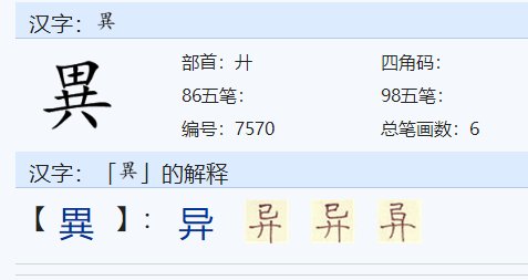 根据意思组词。 异 不同的 另外的 怎么组词