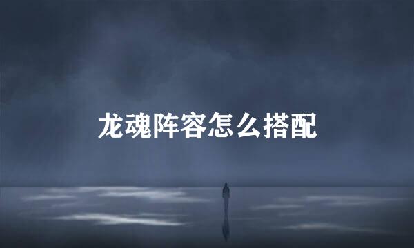 龙魂阵容怎么搭配