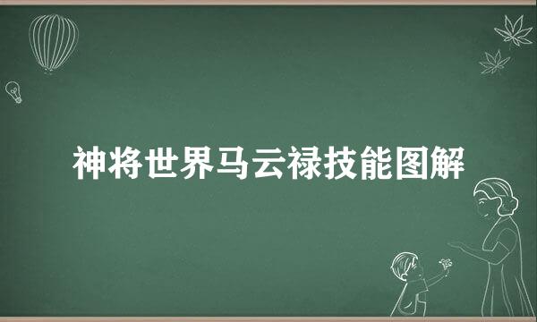 神将世界马云禄技能图解
