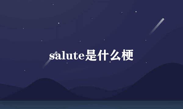 salute是什么梗