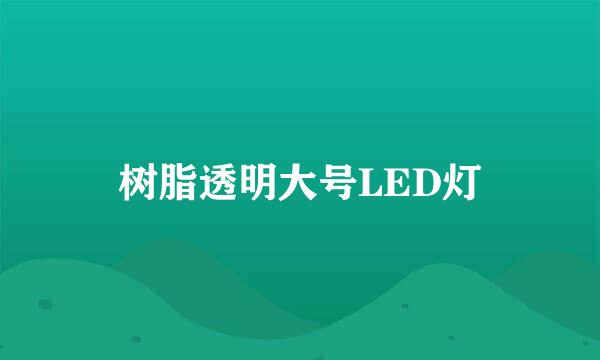 树脂透明大号LED灯