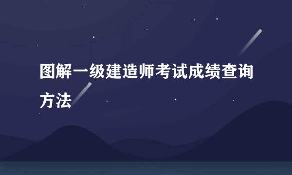 图解一级建造师考试成绩查询方法
