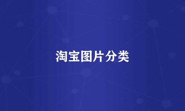 淘宝图片分类