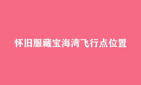 怀旧服藏宝海湾飞行点位置