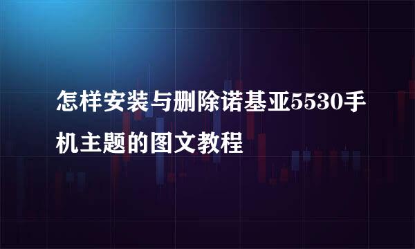 怎样安装与删除诺基亚5530手机主题的图文教程