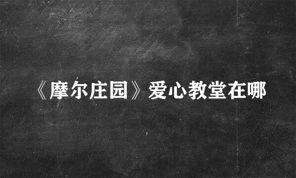 《摩尔庄园》爱心教堂在哪