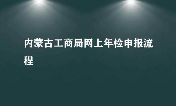 内蒙古工商局网上年检申报流程