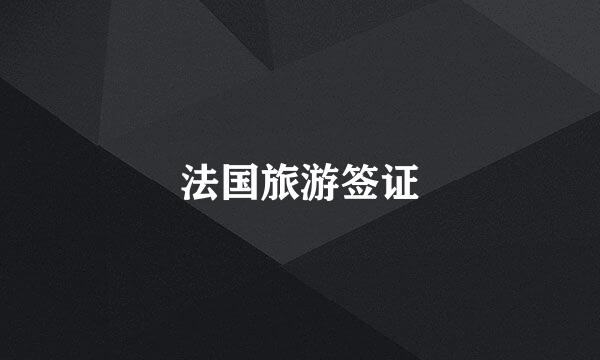 法国旅游签证