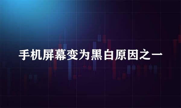 手机屏幕变为黑白原因之一