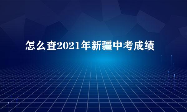 怎么查2021年新疆中考成绩