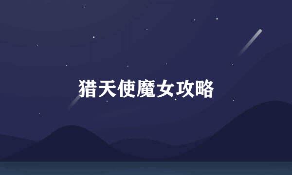 猎天使魔女攻略