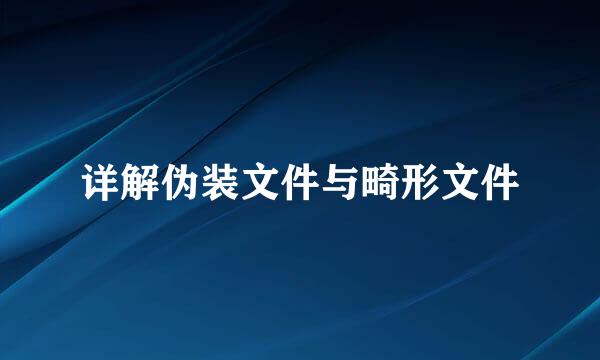 详解伪装文件与畸形文件