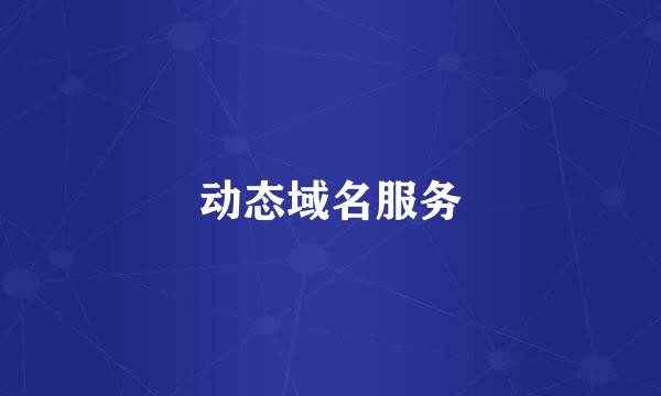 动态域名服务