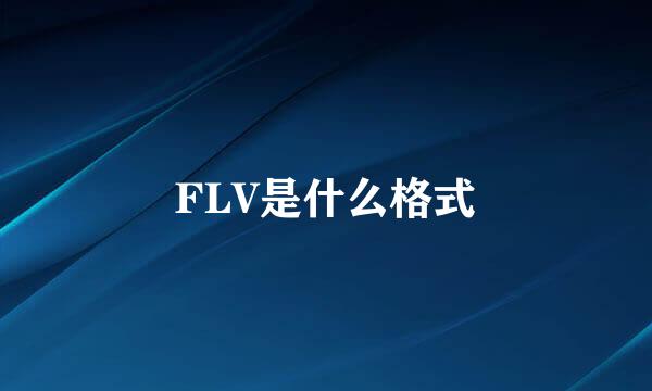 FLV是什么格式