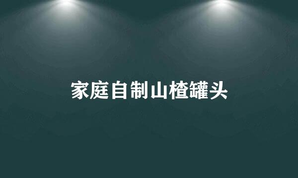 家庭自制山楂罐头