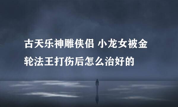 古天乐神雕侠侣 小龙女被金轮法王打伤后怎么治好的