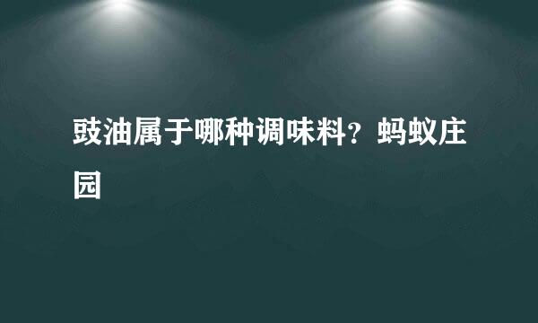 豉油属于哪种调味料？蚂蚁庄园
