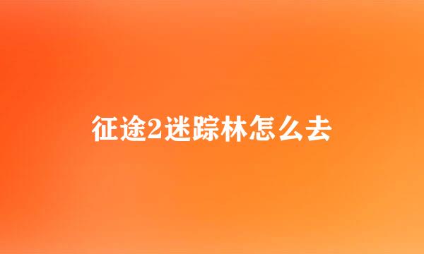 征途2迷踪林怎么去