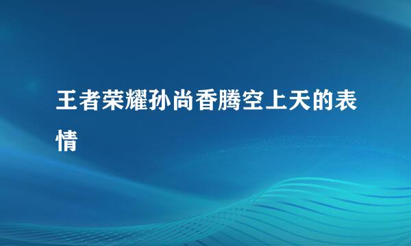 王者荣耀孙尚香腾空上天的表情