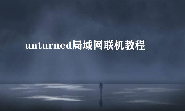 unturned局域网联机教程