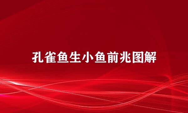 孔雀鱼生小鱼前兆图解