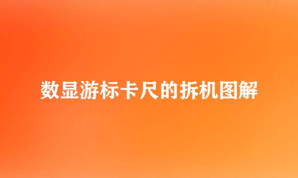 数显游标卡尺的拆机图解