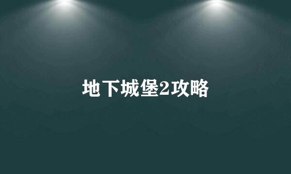 地下城堡2攻略