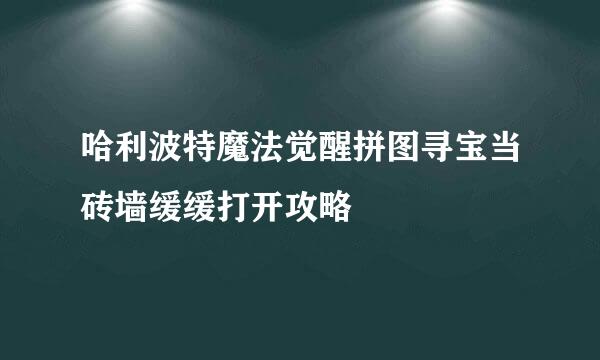 哈利波特魔法觉醒拼图寻宝当砖墙缓缓打开攻略