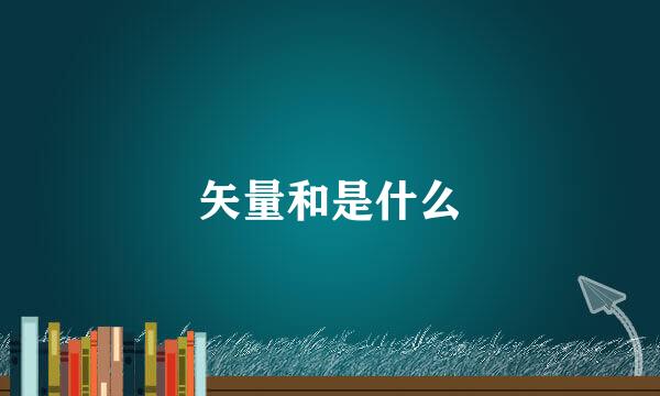 矢量和是什么