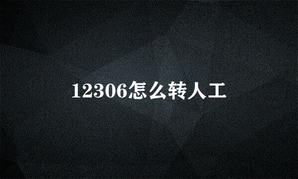 12306怎么转人工
